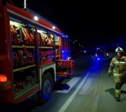 Nachtübung auf der Mieminger Strasse