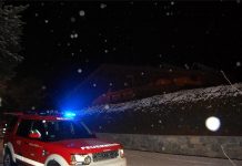 Kaminbrand in Untermieming – Starker Funkenflug Kaminbrand in Untermieming - Starker Funkenflug, Foto: Freiwillige Feuerwehr Mieming