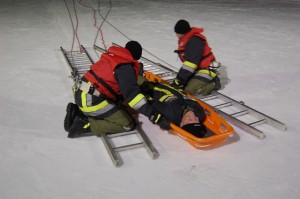 Übung Eisrettung