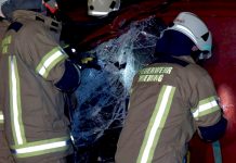 Technische Einsatzübung – Brennender PKW beim Gasthof Post Technische Einsatzübung - Brennender PKW beim Gasthof Post, Foto: Freiwillige Feuerwehr Mieming