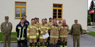 Landeck – Atemschutz-Leistungsabzeichen (ASLA) in Bronze Landeck - Atemschutz-Leistungsabzeichen (ASLA) in Bronze. Foto: FF Mieming