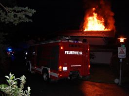 Einfamilienhaus – Dachstuhlbrand in Weidach