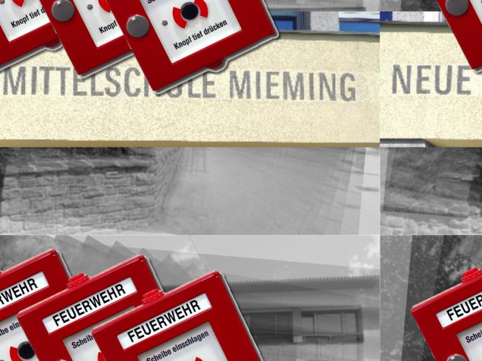 Evakuierungsübungen - Volksschulen und Neue Mittelschule Mieming, Infografik: Freiwillige Feuerwehr Mieming