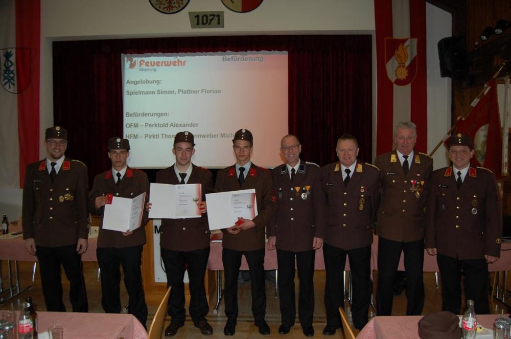 Beförderung zum Feuerwehrmann