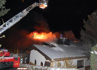 Dachstuhlbrand in Obsteig