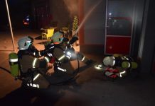 Simulierter Werkstättenbrand in Untermieming – Frühjahrsübung 2017