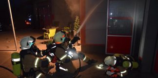 Simulierter Werkstättenbrand in Untermieming – Frühjahrsübung 2017