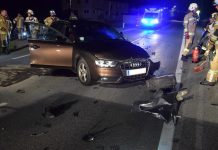 Verkehrsunfall auf der B189 bei Kilometer 9