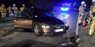 Verkehrsunfall auf der B189 bei Kilometer 9