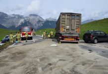Fahrbahnreinigung nach Verkehrsunfall
