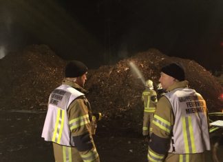 Brand in einer Kompostieranlage in Stams