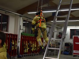 Übungsabend zum Thema Sichern und Auffangen