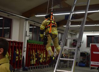 Übungsabend zum Thema Sichern und Auffangen