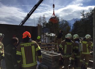 Höhenrettung in Obermieming