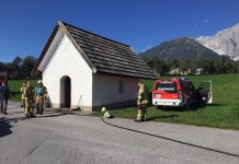 Brand Pestkapelle in Wildermieming