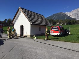 Brand Pestkapelle in Wildermieming