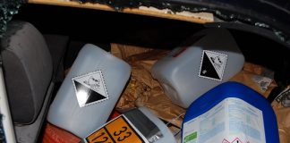 Zugsübung 1. Zug zum Thema „Gefährliche Stoffe“