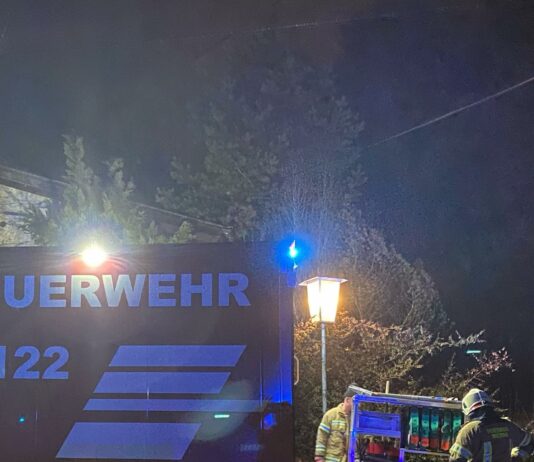 Weihnachtlicher Wassereinsatz