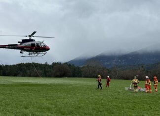 Waldbrandübung in Wildermieming