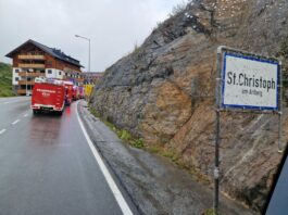 Unterstützungseinsatz St. Christoph a. Arlberg