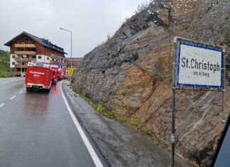 Unterstützungseinsatz St. Christoph a. Arlberg