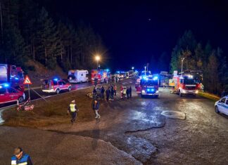 Abschnittsübergreifende Gesamtübung Busunfall 2024