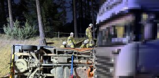 Schwerer Verkehrsunfall auf der B189 in Obsteig