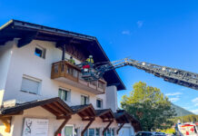 Personenbergung mittels Drehleiter