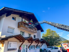 Personenbergung mittels Drehleiter