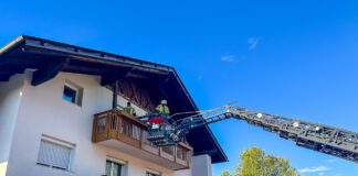 Personenbergung mittels Drehleiter