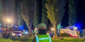 Unterstützung der Feuerwehr Telfs bei schwerem Verkehrsunfall