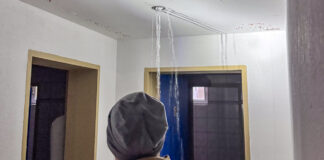 Wasserschaden in Gebäude