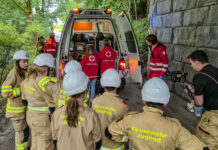 Filmdreh zu Jugendblaulichttag