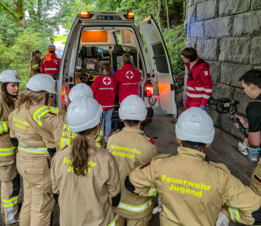 Filmdreh zu Jugendblaulichttag