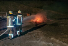 Gruppenübung zum Thema Brand