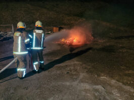 Gruppenübung zum Thema Brand