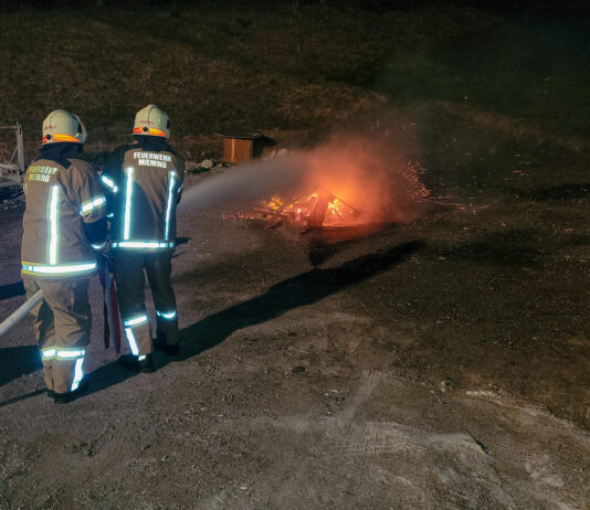 Gruppenübung zum Thema Brand