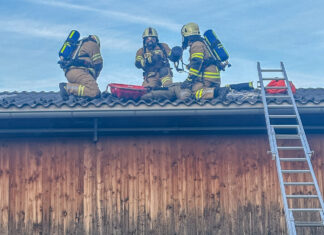 Übung Brand Maschinenhalle